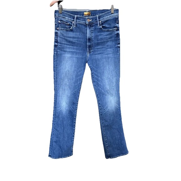 Mother Denim The Insider Flood Over the Top Size 30 Blue Jeans Boot Cut Stretchy - Picture 5 of 15